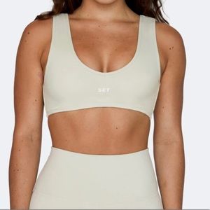 SET ACTIVE Sportbody Dip Bra Oat Milk size L